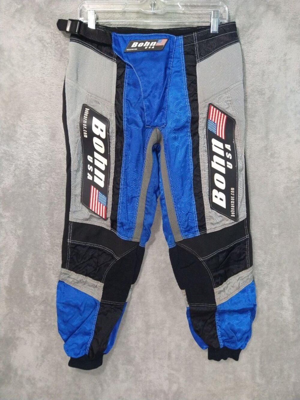 Bohn Pants 30 Blue Body Protection Armor Nylon Motorcycle Riding Biker Motocross